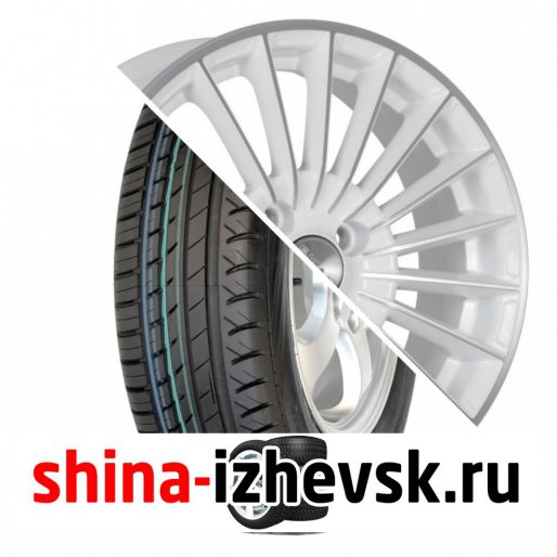 Колесо в сборе Viatti Strada (V-130) 185/60 R15 H 84 + СКАД Веритас 6xR15 5×100 ET38 DIA57.1 Белый с полированной лицевой частью в Ижевске